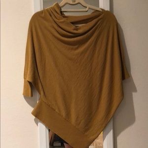 Mustard asymmetrical sweater